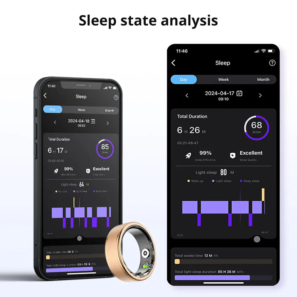 Smart Ring Health Monitor Waterproof