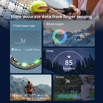 Smart Ring Health Monitor Waterproof