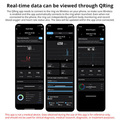 Smart Ring Health Monitor Waterproof